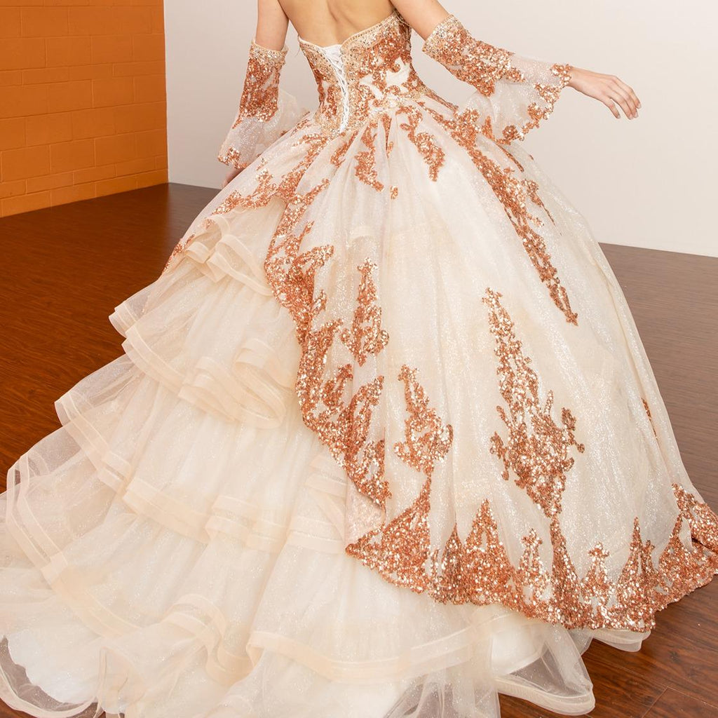 (LIVE 8) 15 Quince Ball gown Strapless