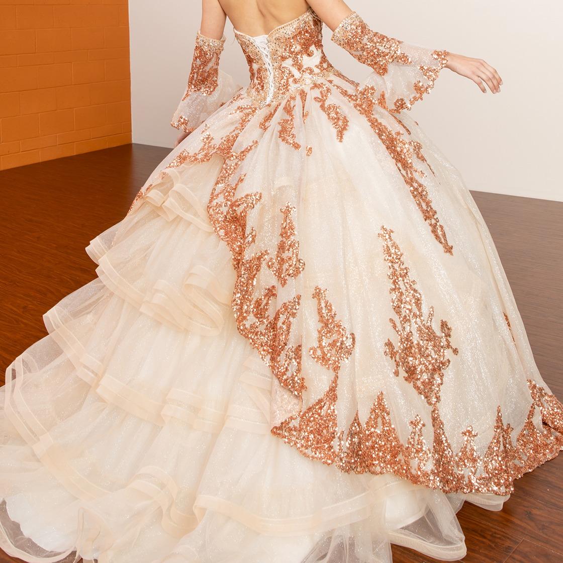 (LIVE 8) 15 Quince Ball gown Strapless