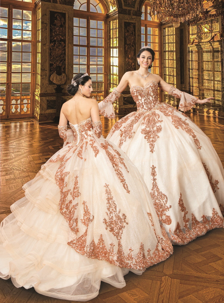 (LIVE 8) 15 Quince Ball gown Strapless