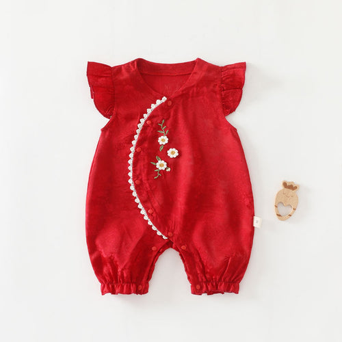 Baby Cotton Onesie Boneless Bodysuit Long-sleeve First-month Sleepwear For Boys And Girls