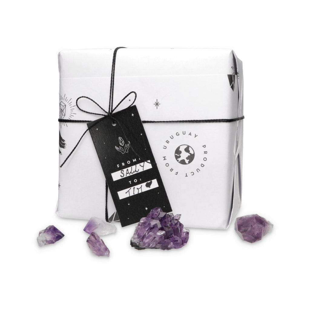 Amethyst cluster, Uniquely stone for tabletop decor, natural crystal stone with agate formations