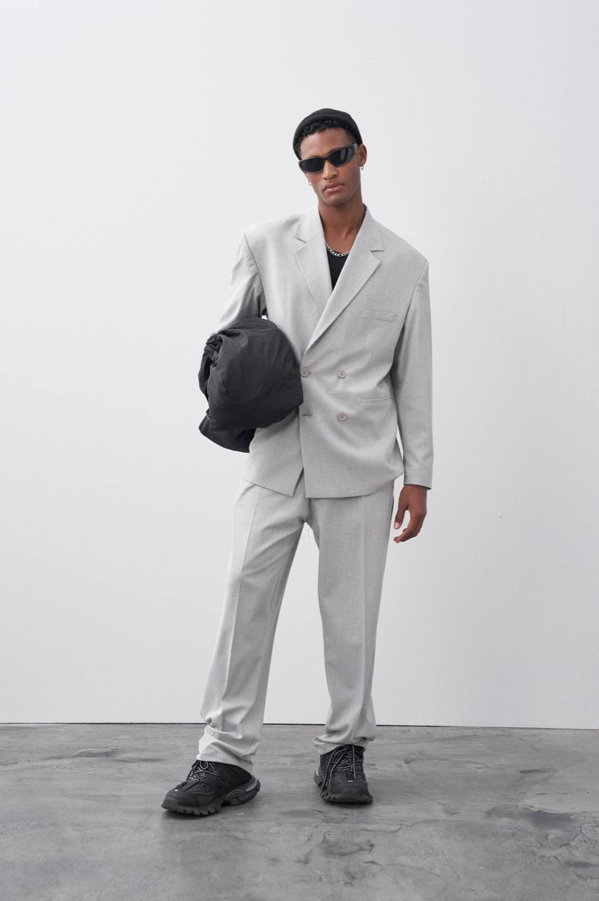 Classic Double Breasted Blazer Suit