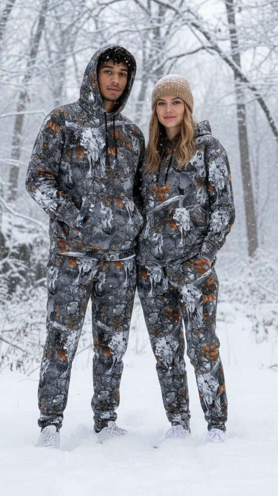 The Casual Camo Company Skull Camo Wide-Leg Joggers