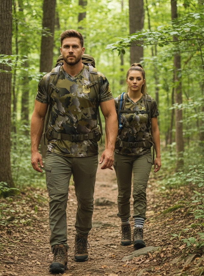 The Casual Camo Company Camo Recycled Sports Shirt. FREE SHIPPING